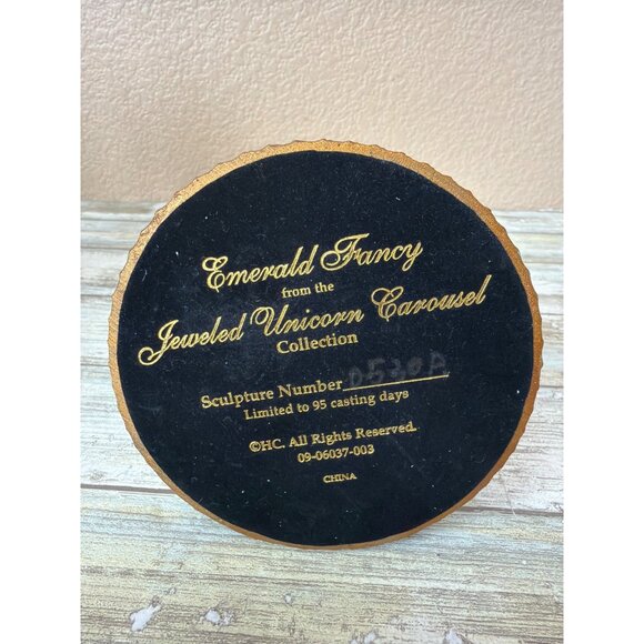 Hamilton Collection Jeweled Unicorn Carousel Collection Figurines 2004 Set of 3 - Picture 10 of 16